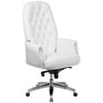 thumbnail image 1 of Flash Furniture Hansel High Back Traditional Tufted White LeatherSoft Multifunction Executive Swivel Ergonomic Office Chair with Arms, 1 of 13