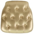 thumbnail image 1 of Flash Furniture Hard Gold Tufted Vinyl Chiavari Chair Cushion, 1 of 4