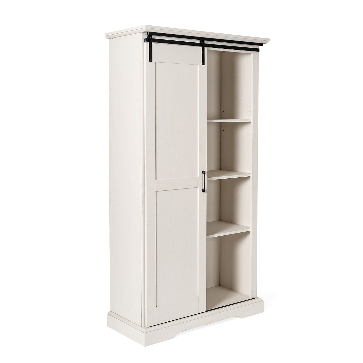 Flash Furniture Harrison 68" 6-Shelf Bookcase with Sliding Barn Door ...