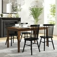 thumbnail image 1 of Flash Furniture Henry 72" Commercial Grade Solid Wood Rectangular Dining Table with Hideaway 12 Inch Extension Panel and Seating for 6-8 Adults in Matte Brown, 1 of 18