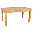 thumbnail image 1 of Flash Furniture Hercules 60" x 38" Rectangular Light Natural Solid Pine Farm Dining Table, 1 of 9