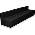 thumbnail image 1 of Flash Furniture Hercules Alon 3 Piece Reception Seating in Black, 1 of 7
