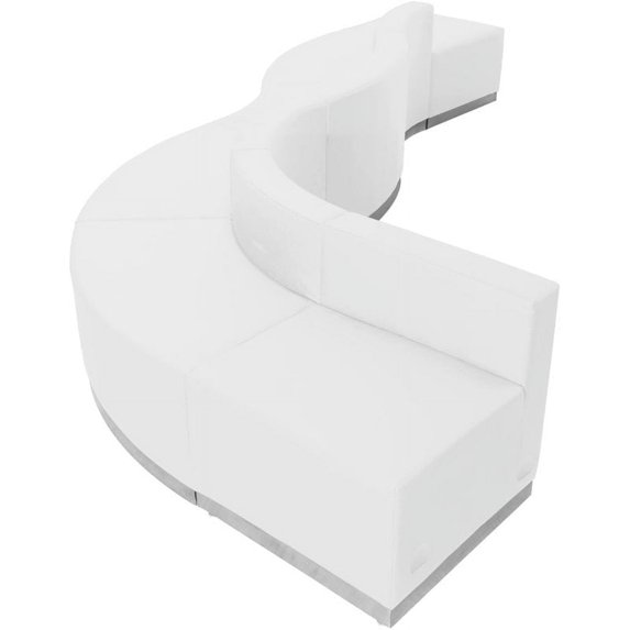 Flash Furniture Hercules Alon 6 Piece Reception Seating in White