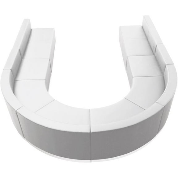 Flash Furniture Hercules Alon 8 Piece Reception Seating in White