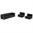 thumbnail image 1 of Flash Furniture Hercules Imagination 3 Pieces Reception Configuration in Black, 1 of 4
