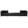 thumbnail image 1 of Flash Furniture Hercules Imagination 4-Piece Reception Configuration in Black, 1 of 2