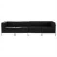 thumbnail image 1 of Flash Furniture Hercules Imagination 4-Piece Reception Configuration in Black, 1 of 2