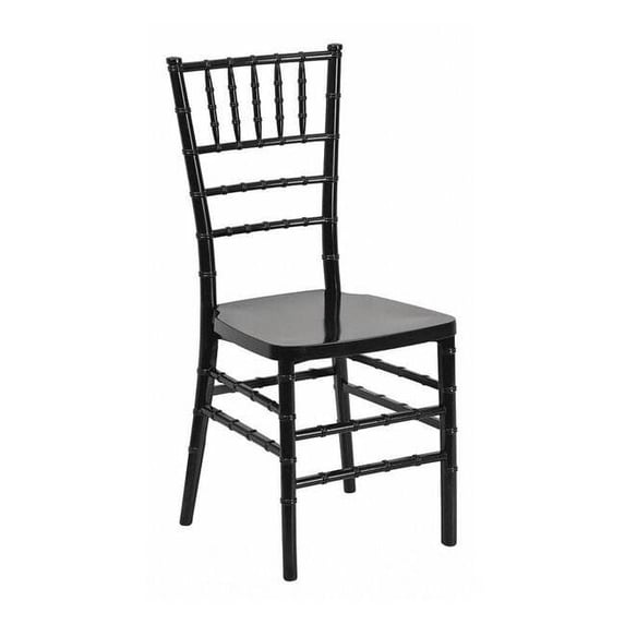 Hercules Premium Chiavari Chair, Black Back, 15-3/4 in W 18-1/2" L 36-1/2" H