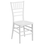 Flash Furniture Hercules Premium Series Adult Size Resin Stacking Chiavari Chair, White