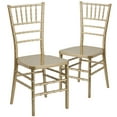 thumbnail image 1 of Flash Furniture Hercules Premium Series Adult Size Resin Stacking Chiavari Chairs, Set of 2, Gold, 1 of 15