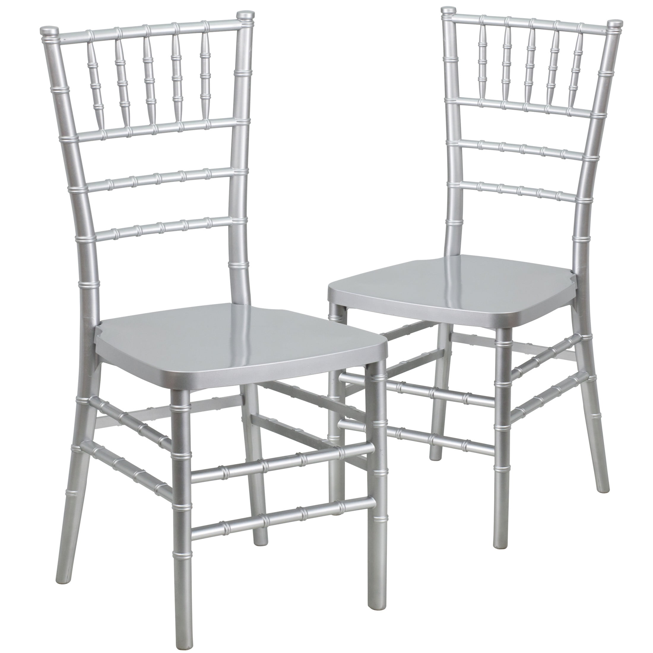 Elegant Silver Resin Chiavari Event Chair