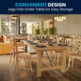 thumbnail image 1 of Flash Furniture Hercules Series 8' x 40" Rectangular Rustic Solid Pine Folding Dining Table, 1 of 14