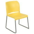 thumbnail image 1 of Flash Furniture Hercules Series Adult Full Back Contoured Stacking Waiting Room Chair, Yellow, 1 of 15