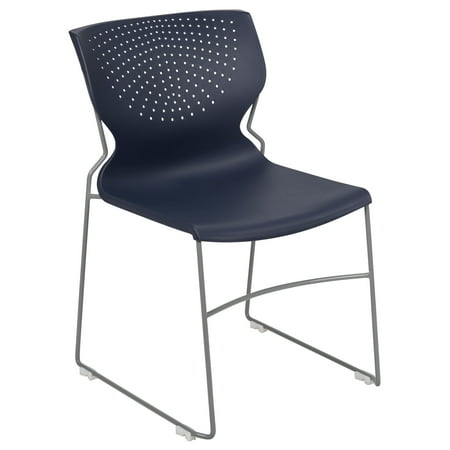 Flash Furniture Hercules Series Adult Plastic Full Back Waiting Room Chair, Orange