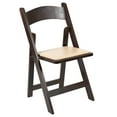 thumbnail image 1 of Flash Furniture Hercules Series Adult Size Beechwood Folding Event Chair, Chocolate, 1 of 14