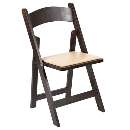 Flash Furniture Hercules Series Adult Size Beechwood Folding Event Chair, Chocolate