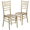 thumbnail image 1 of Flash Furniture Hercules Series Adult Size Wood Chiavari Chairs for Events, Set of 2, Gold, 1 of 14