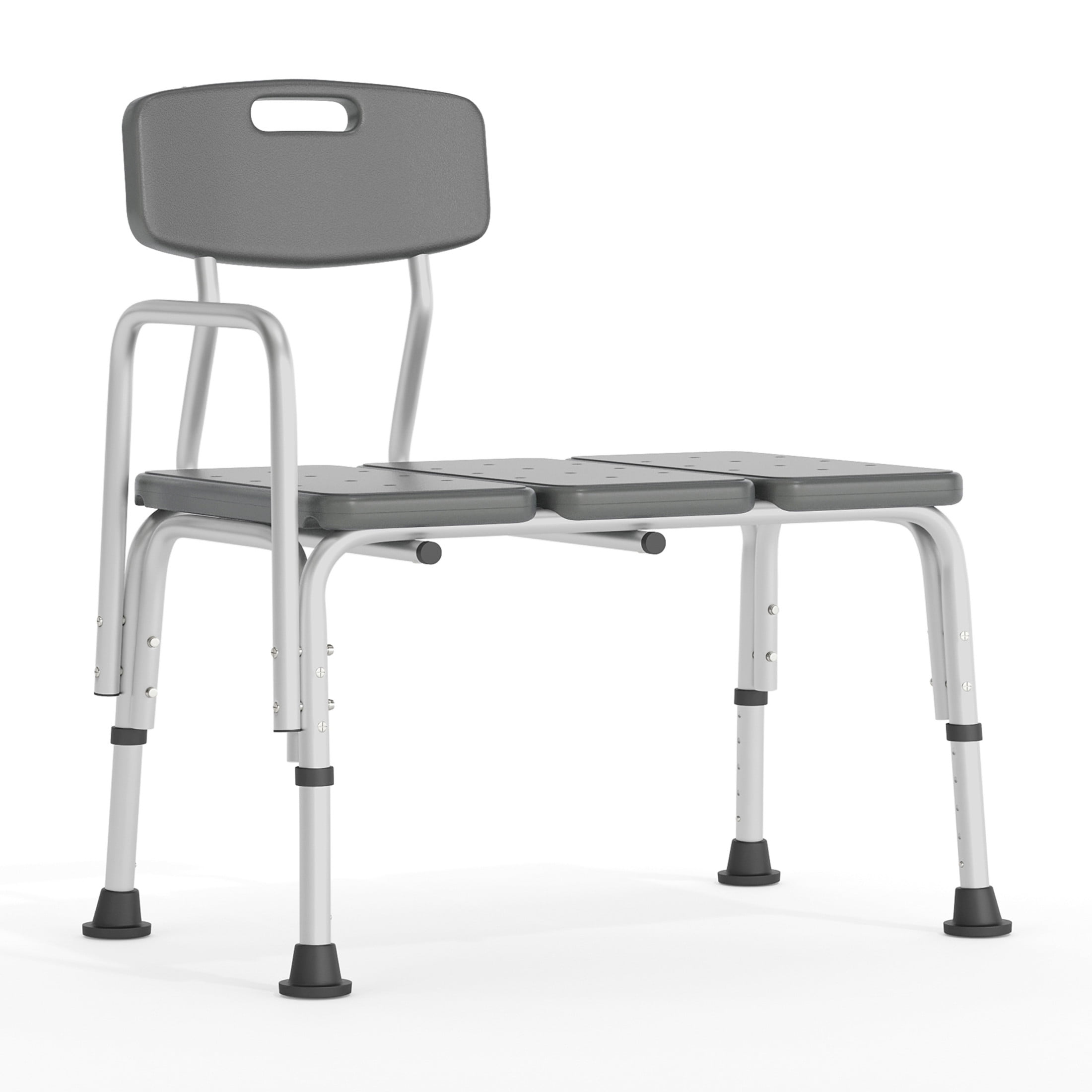 Hercules 300 Lb. Adjustable Gray Plastic Bath & Shower Transfer Bench