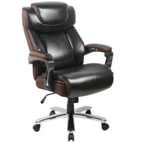 Flash Furniture Hercules Series Big & Tall LeatherSoft High-Back Office Chair with Headrest, Brown