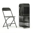 thumbnail image 1 of Flash Furniture Hercules Series Plastic Folding Chair Black - 8 Pack 650LB Weight Capacity Comfortable Event Chair-Lightweight Folding Chair, 1 of 19