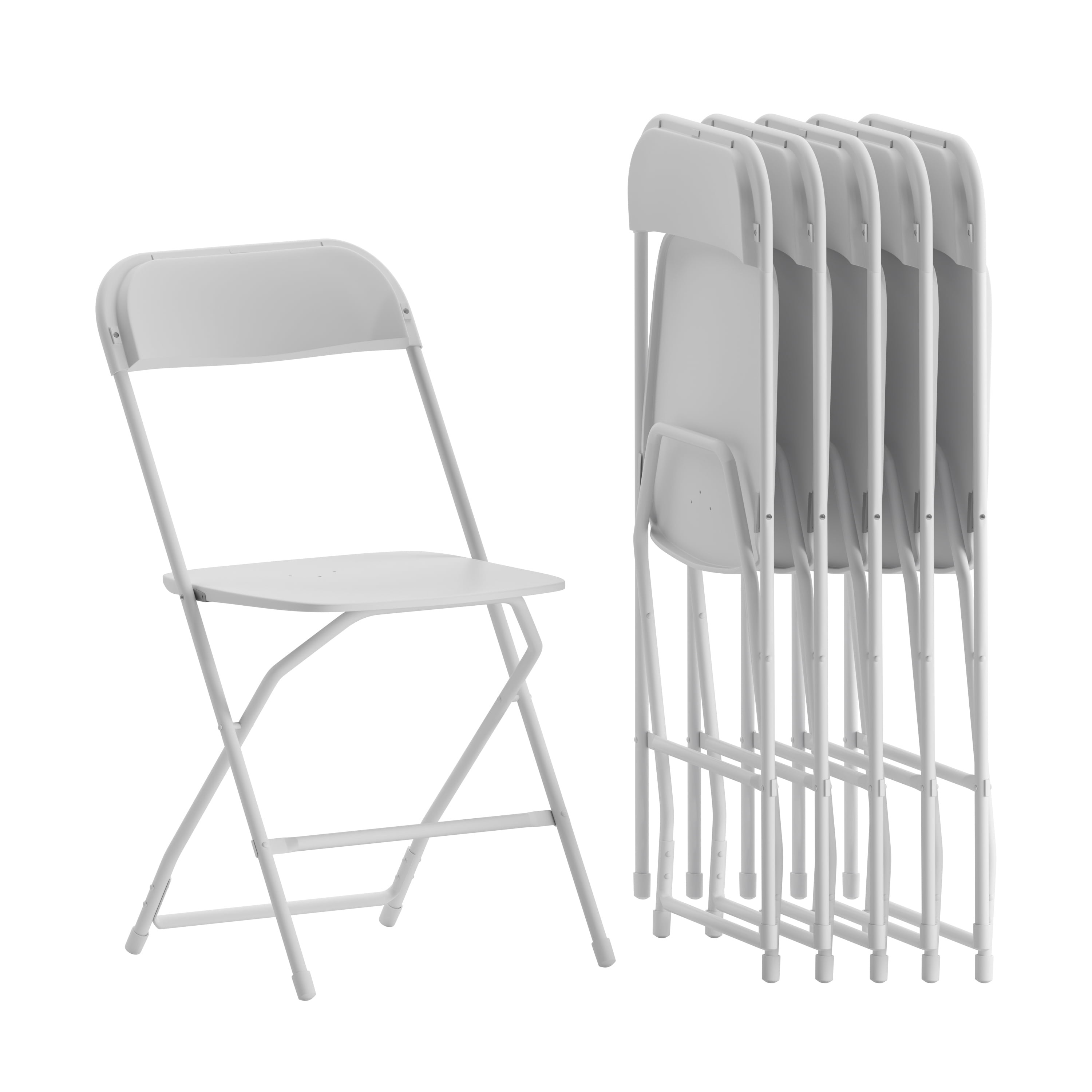 Flash Furniture Hercules Series Plastic Folding Chair White Walmart