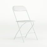 Flash Furniture Hercules Series Plastic Folding Chair - Black - 650LB Weight Capacity Comfortable Event Chair - Lightweight Folding Chair