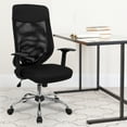 thumbnail image 1 of Flash Furniture High Back Black Mesh Executive Swivel Office Chair with Arms, 1 of 12