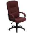 thumbnail image 1 of Flash Furniture High Back Burgundy Fabric Executive Swivel Office Chair with Arms, 1 of 13