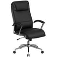 thumbnail image 1 of Flash Furniture High Back Designer Black LeatherSoft Smooth Upholstered Executive Swivel Office Chair with Chrome Base and Arms, 1 of 7