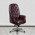 thumbnail image 1 of Flash Furniture High Back Traditional Tufted Burgundy LeatherSoft Multifunction Executive Swivel Ergonomic Office Chair with Arms, 1 of 13