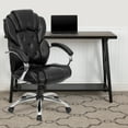thumbnail image 1 of Flash Furniture High Back Transitional Style Black LeatherSoft Executive Swivel Office Chair with Arms, 1 of 8