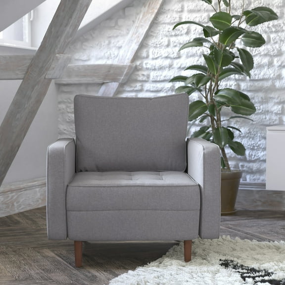 Flash Furniture Hudson Living Room Chair, Slate Gray Fabric