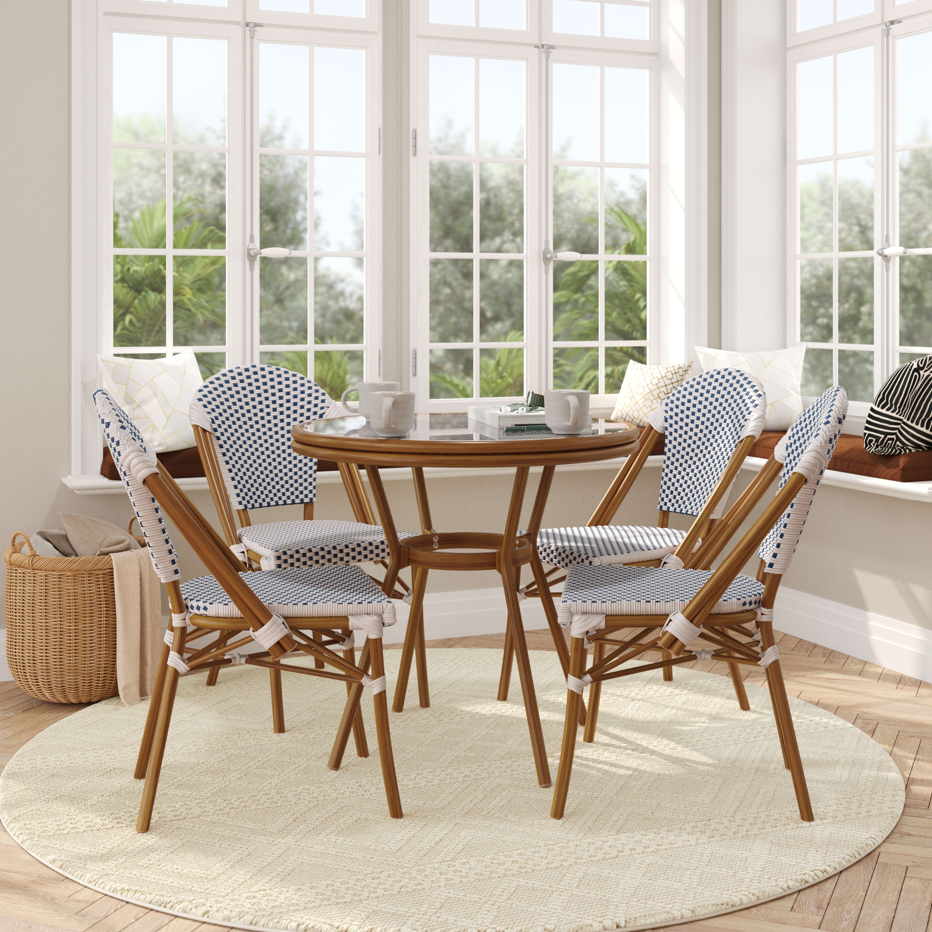 Flash furniture bistro set sale