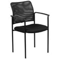 thumbnail image 1 of Flash Furniture Jana Comfort Black Mesh Stackable Steel Side Chair with Arms, 1 of 12