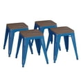 thumbnail image 1 of Flash Furniture Kai Series 18"H Square Backless Dining Barstool, Royal Blue (Set of 4), 1 of 11