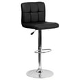 thumbnail image 1 of Flash Furniture Kathleen Contemporary Black Quilted Vinyl Adjustable Height Barstool with Chrome Base, 1 of 13