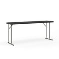 thumbnail image 1 of Flash Furniture Kathryn 6' Rectangular Plastic Folding Training Table, Black, 1 of 17