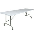 thumbnail image 1 of Flash Furniture Kathryn 8-Foot Height Adjustable Granite White Plastic Folding Table, 1 of 12