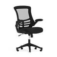 thumbnail image 1 of Flash Furniture Kelista Ergonomic Mesh Mid-Back Swivel Office Chair with Flip-Up Armrests, Black, 1 of 24