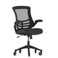 thumbnail image 1 of Flash Furniture Kelista Mesh Mid Back Office Chair with Flip-Up Arms, 250 lb, Black, 1 of 9