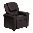 thumbnail image 1 of Flash Furniture Kids Standard Vinyl Recliner with Cupholder, Multiple Colors, 1 of 3