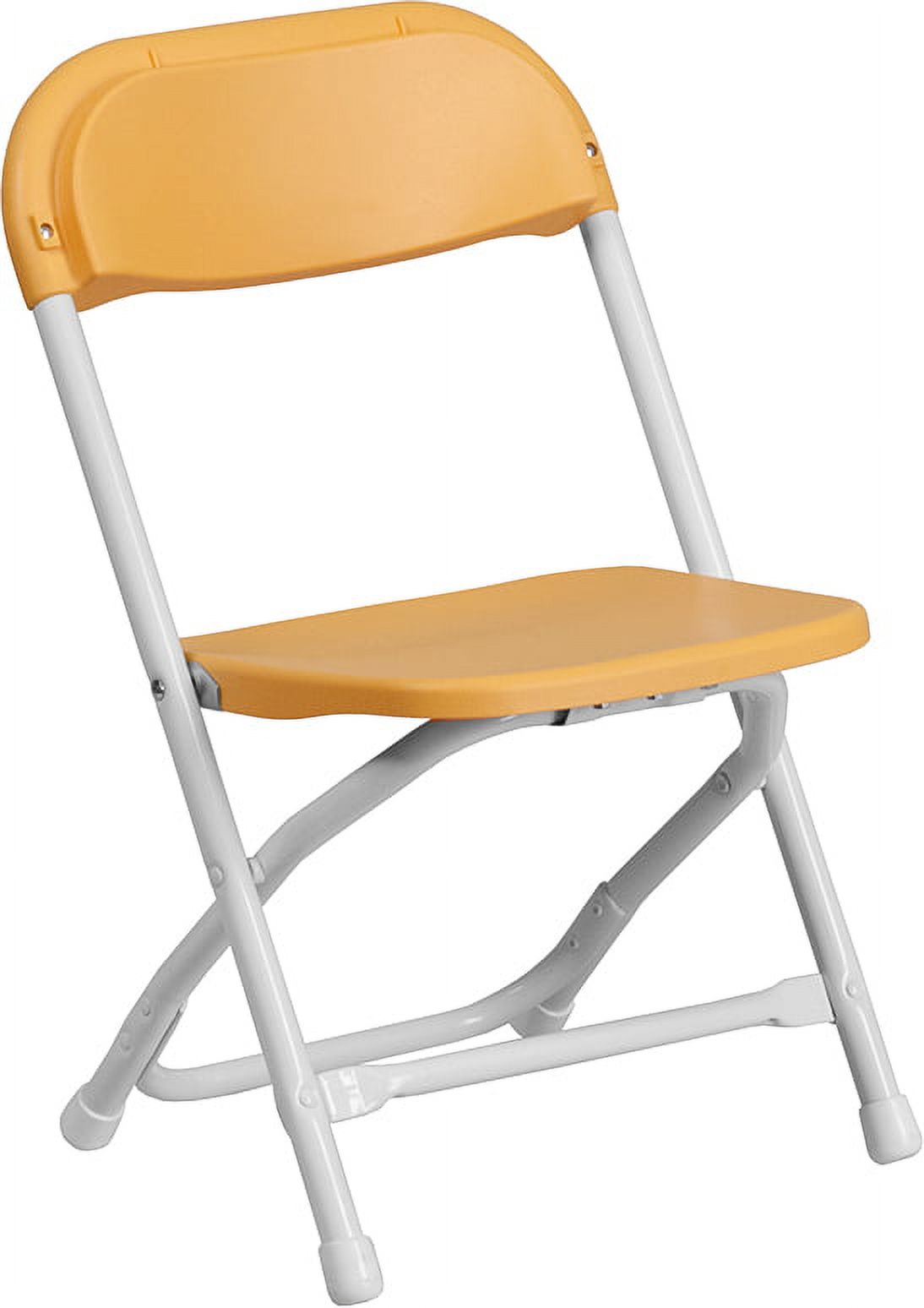 Flash Furniture Kids Yellow Plastic Folding Chair [Y-KID-YL-GG] - image 1 of 5