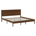 thumbnail image 1 of Flash Furniture Kingston Brown Platform Bed with Wooden Slats and Headboard King (MG09003KBKBRN), 1 of 2