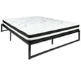thumbnail image 1 of Flash Furniture Louis 14 Inch Metal Platform Bed Frame with 10 Inch Pocket Spring Mattress in a Box (No Box Spring Required) - Queen, 1 of 14