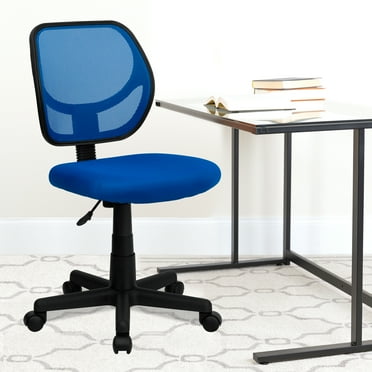 Flash Furniture Low Back Blue Mesh Swivel Task Office Chair