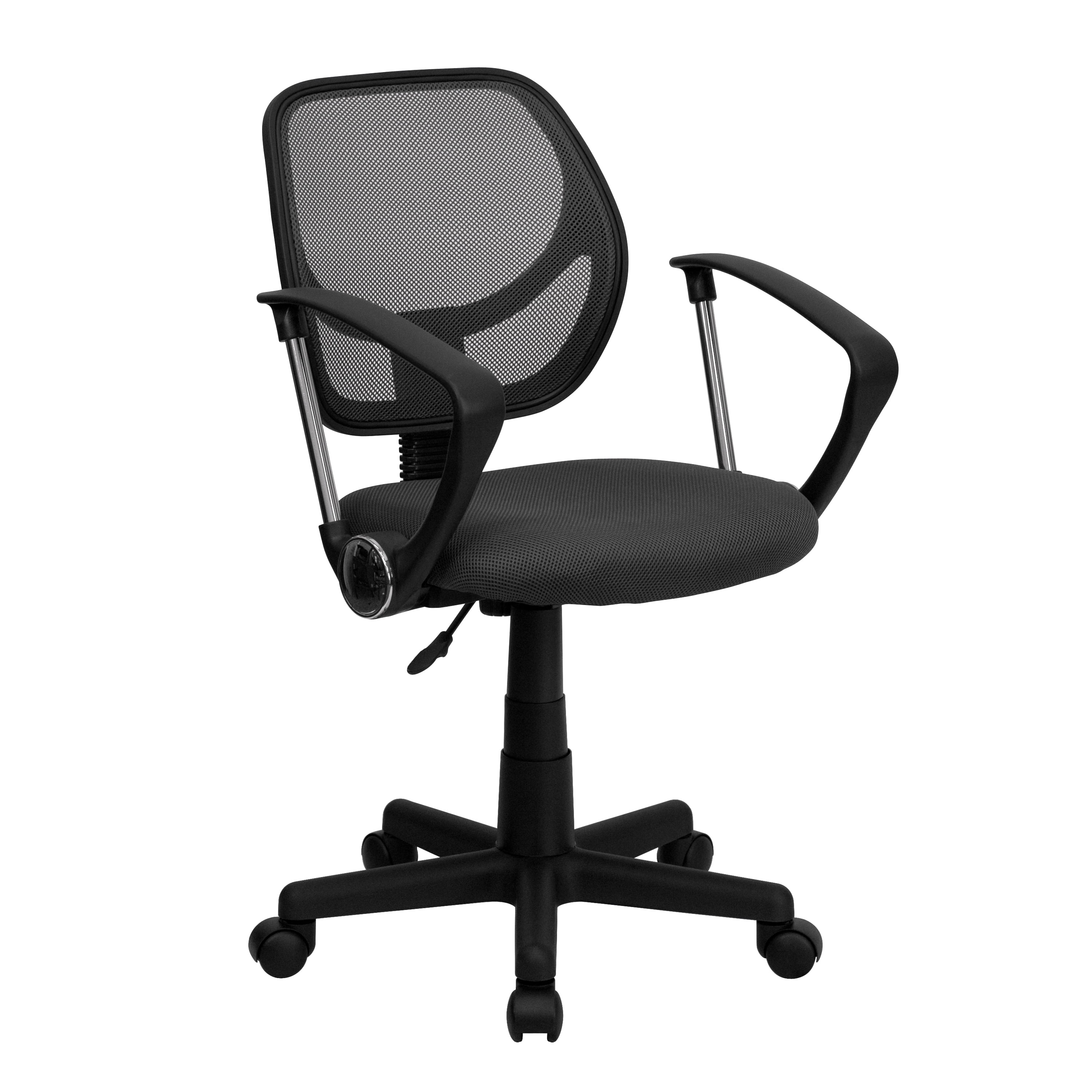 Office chair best sale with low arms