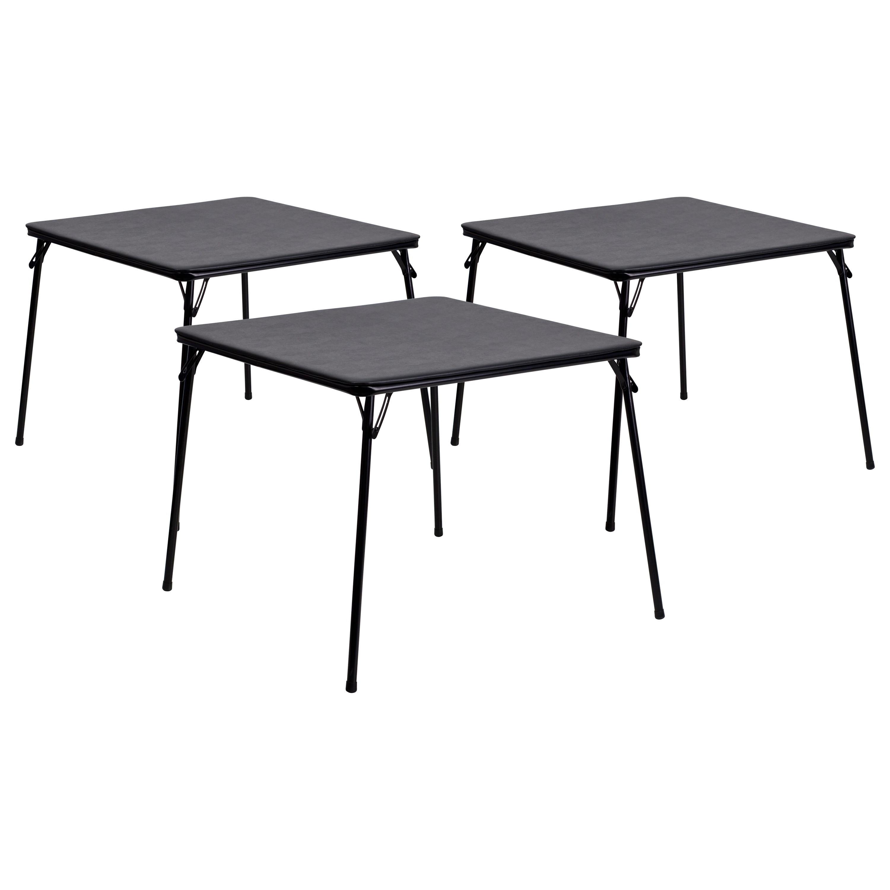 Flash furniture black online folding card table