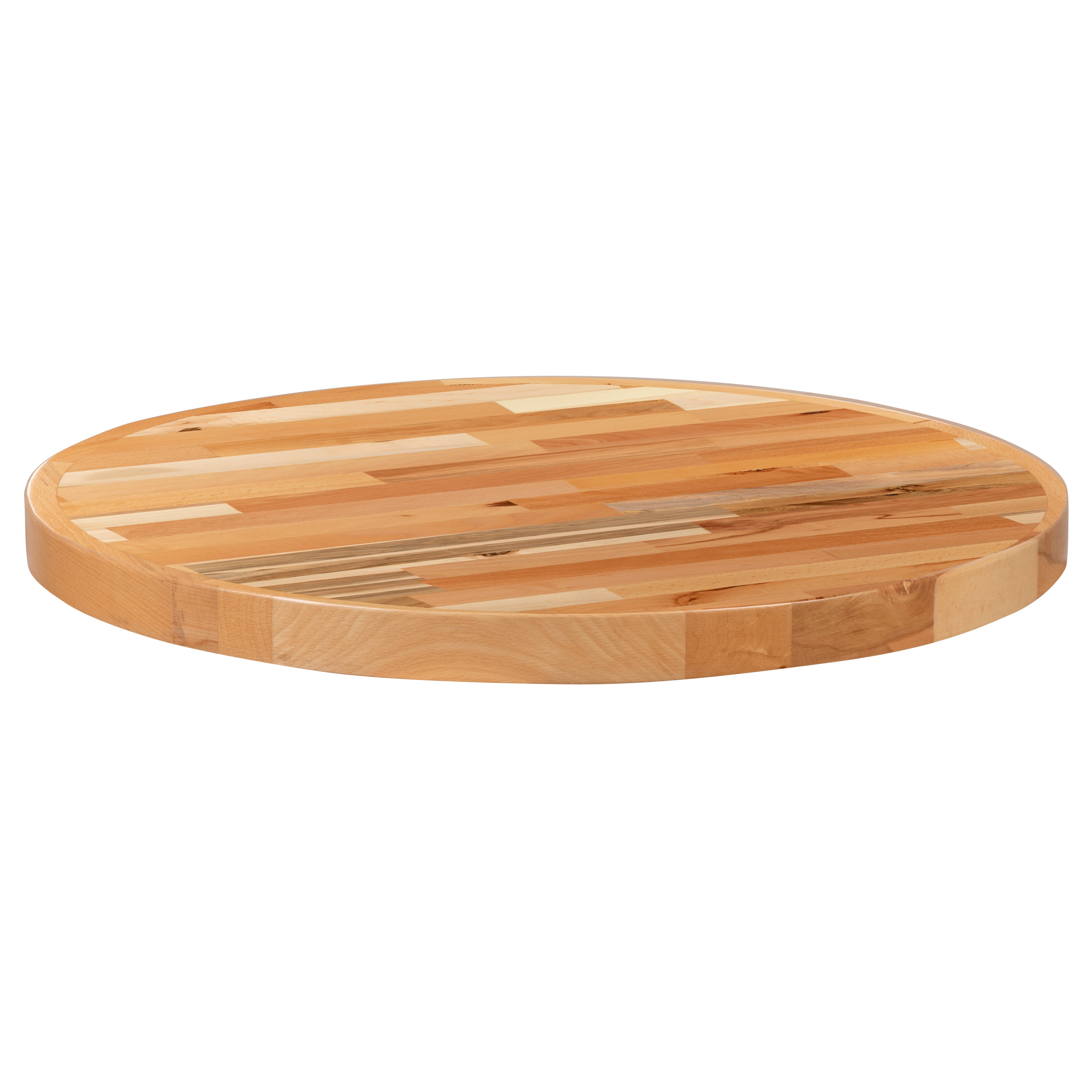 Eco-Friendly 30" Round Butcher Block Style Solid Wood Table Top