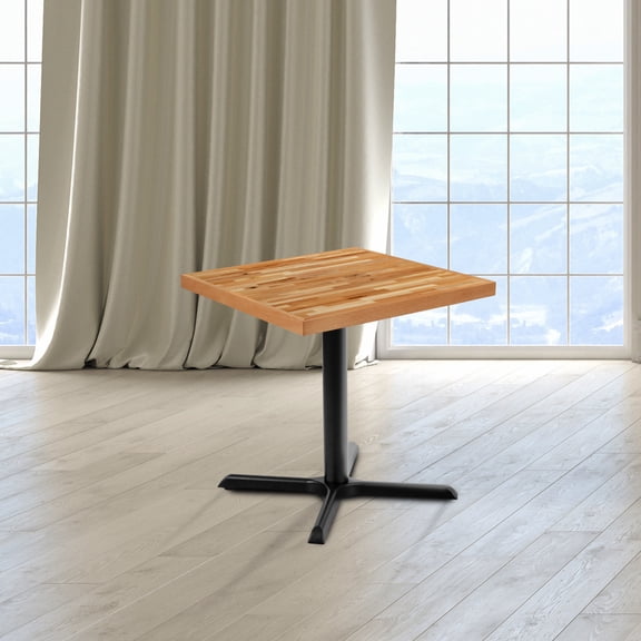 Flash Furniture 30" Square Butcher Block Style Table Top