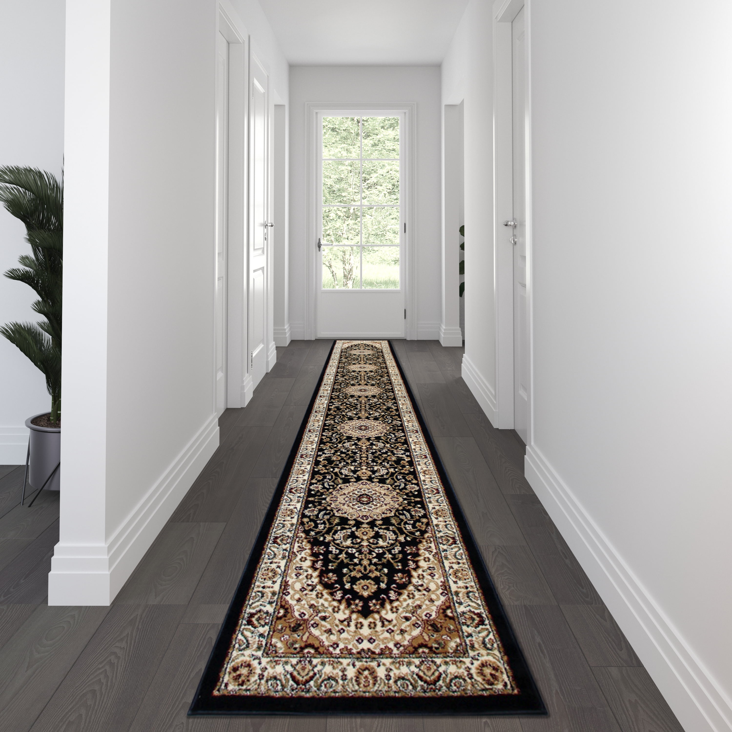 Flash Furniture Mersin Collection Rectangular Traditional Beige, Brown ...